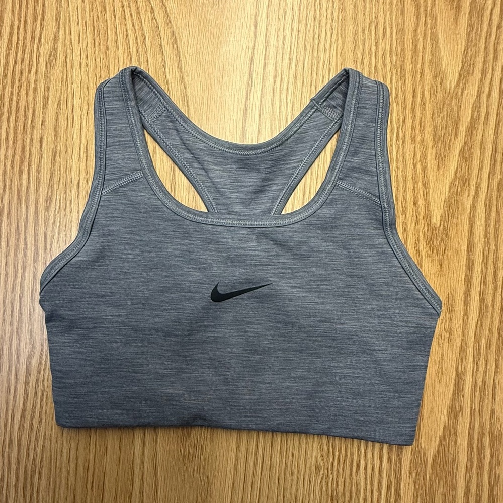 Nike Women's Racerback Dri-Fit Sports Bra in Trio Set - Gray, Black, White - Picture 2 of 10